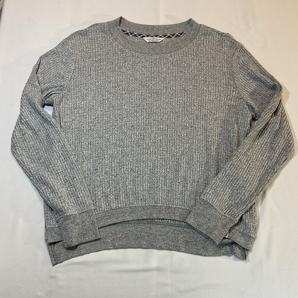 Alpine Design Womens Crewneck Gray Light Weight Long Sleeve‎ Sweater, Size XL